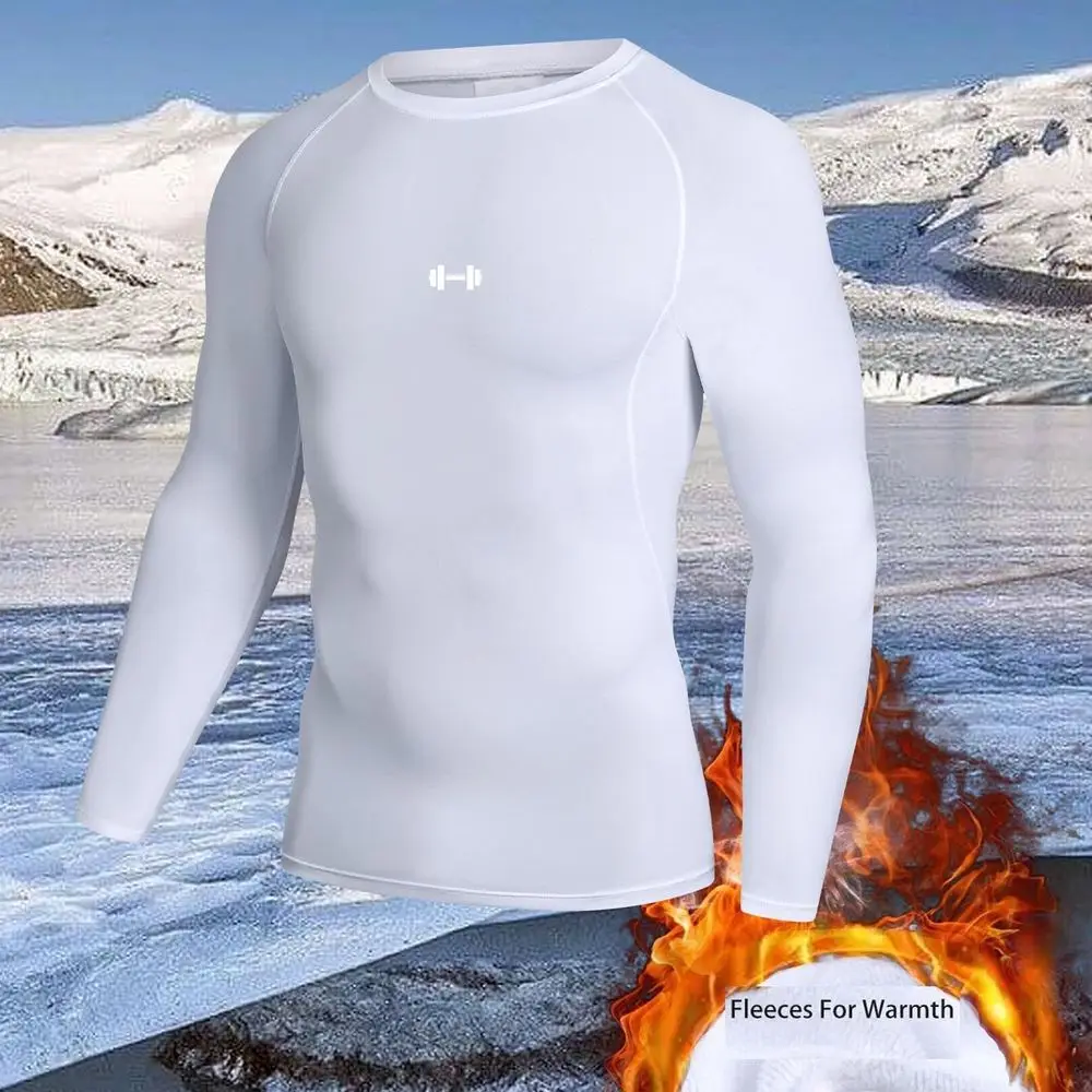 Men's Sportswear T-Shirts Running Training High Elastic Outdoor Cycling Sweatshirt Compression Fitness Fleece Tops underwear - view 3