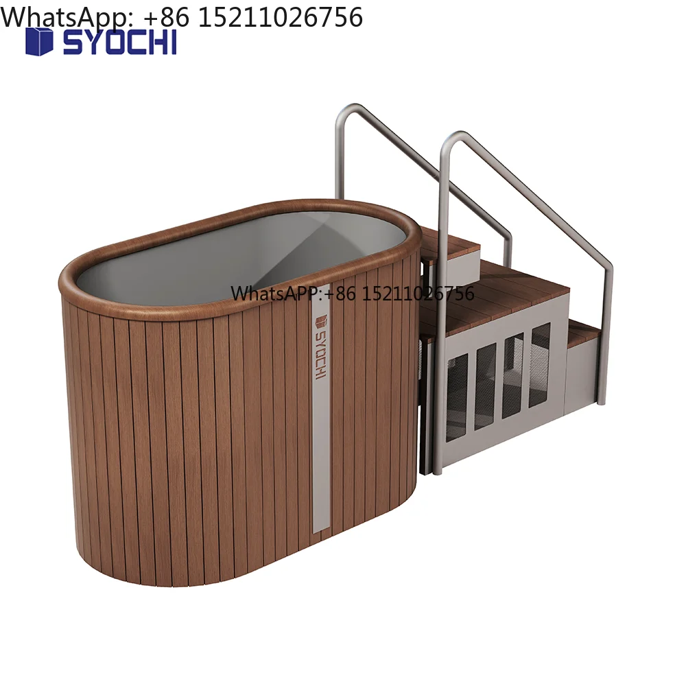 All in One Stainless Steel  Cold Plunge Tub With Chiller Filter Heater Ice Bath Chiller
