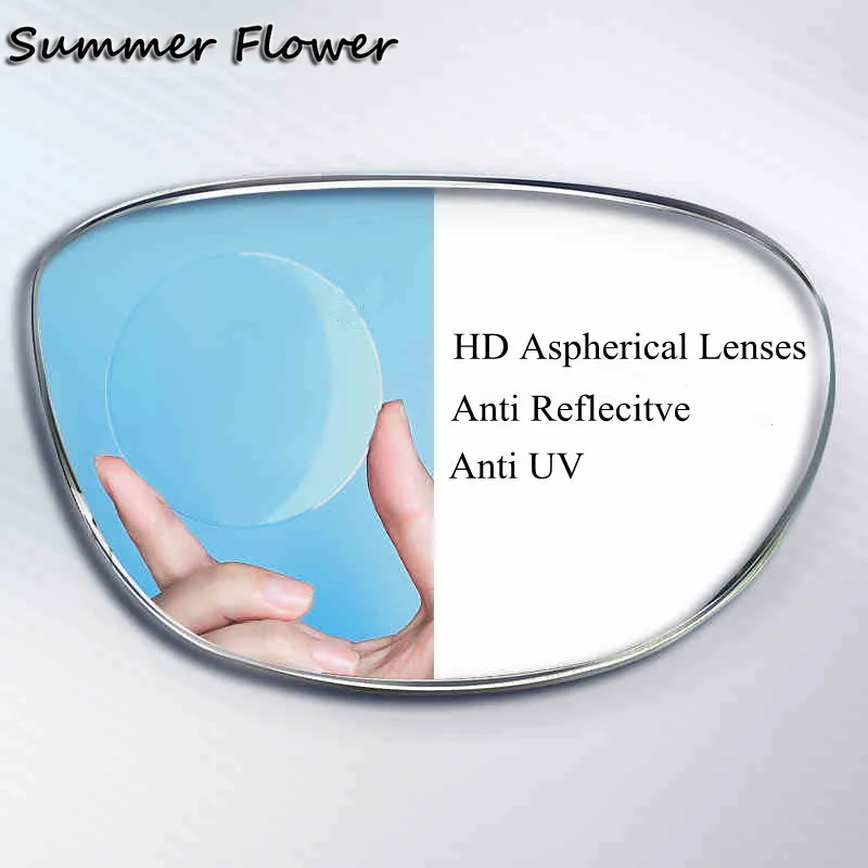 Clear Aspherical Lenses Eye Prescription Optical Glass MR-8 Clear Crystal Transparent Anti Break Lenses