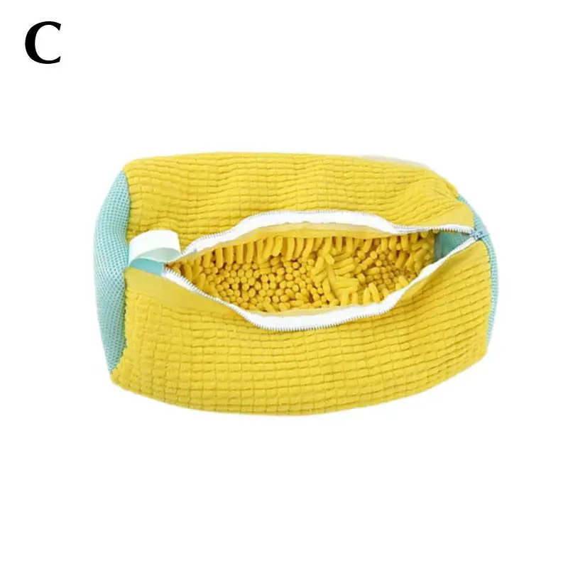 

Wash Bag With Padded Net For Laundry Shoes - Protector With Fluffy Fibers, Machine-Friendly Shoe Washing And Drying Bag W7H7