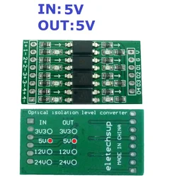 4ch 3.3V 5V 12V Signal isolation PLC level conversion PNP NPN to PNP signal signal level voltage conversion