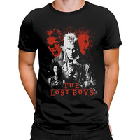 The Lost Boys David Vampire graphic t shirts Santa Carla Scary Halloween tops Horror Movie printed tee large size Men's clothing