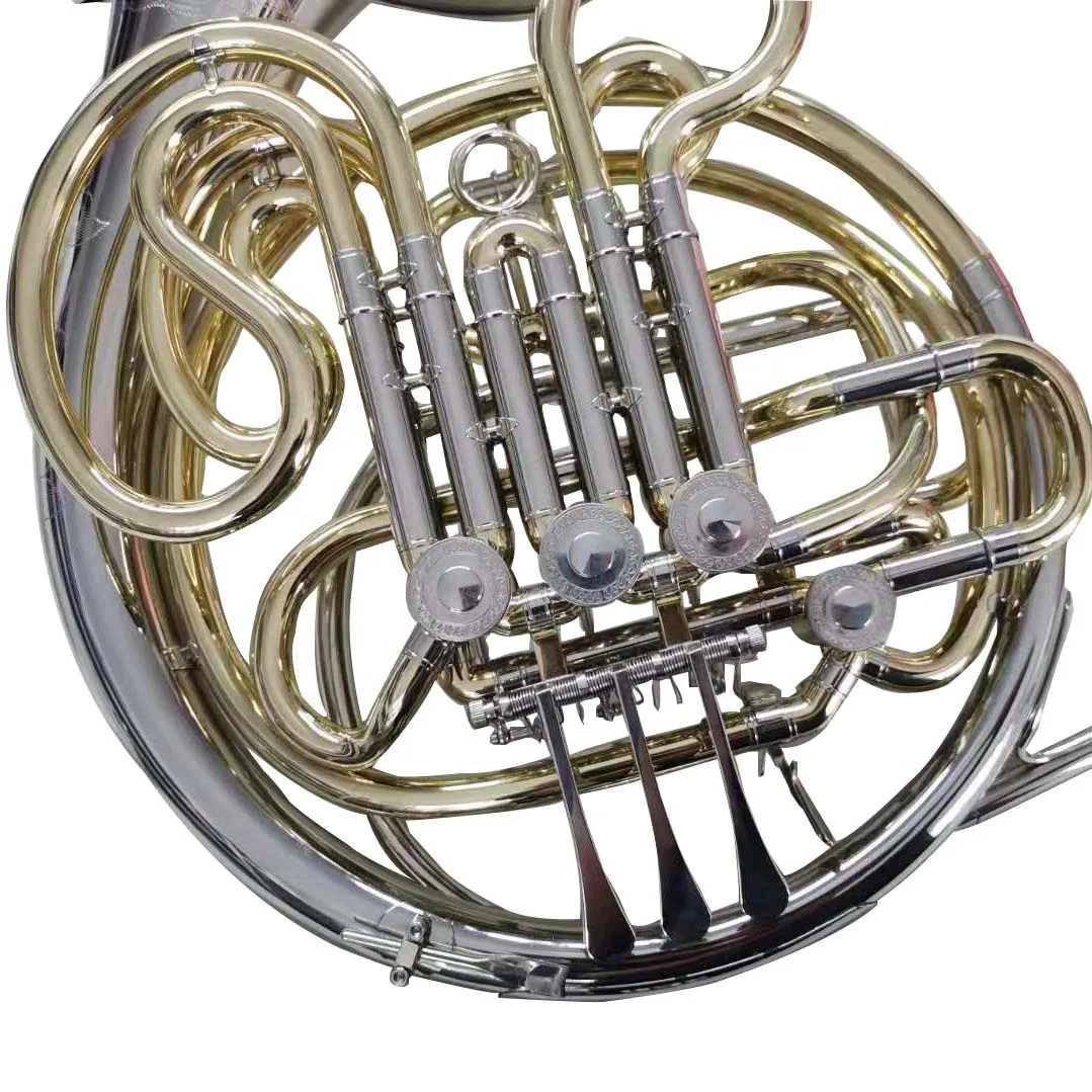 White brass material 4 double key hot professional manufacture french horn