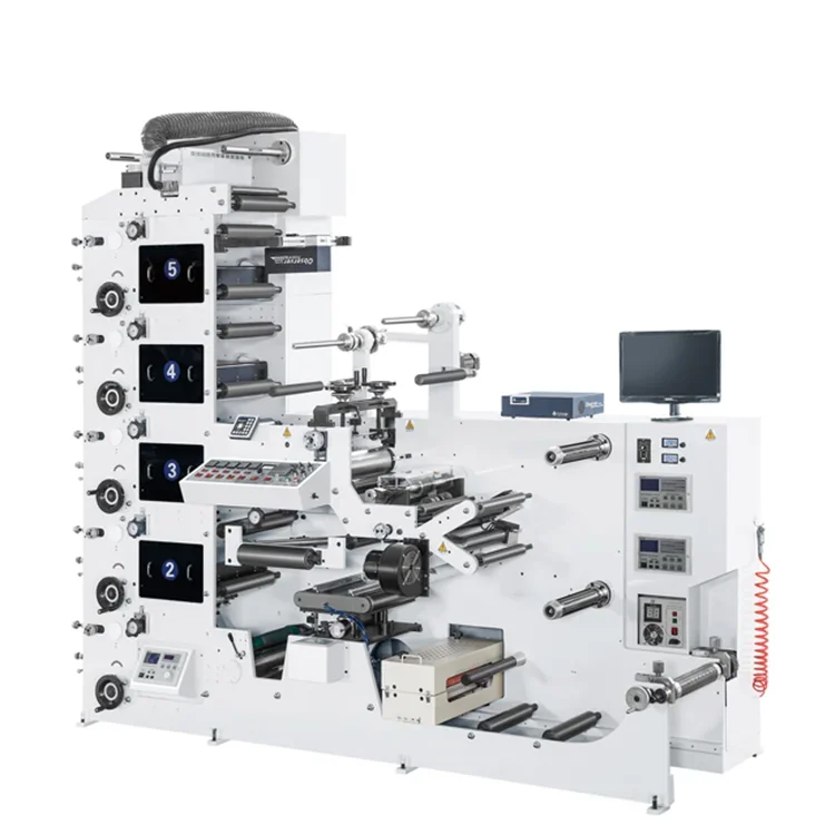 

YG Customized New 5-color High-speed Flexographic Printing Machine For Plastic Film And Paper Rolls