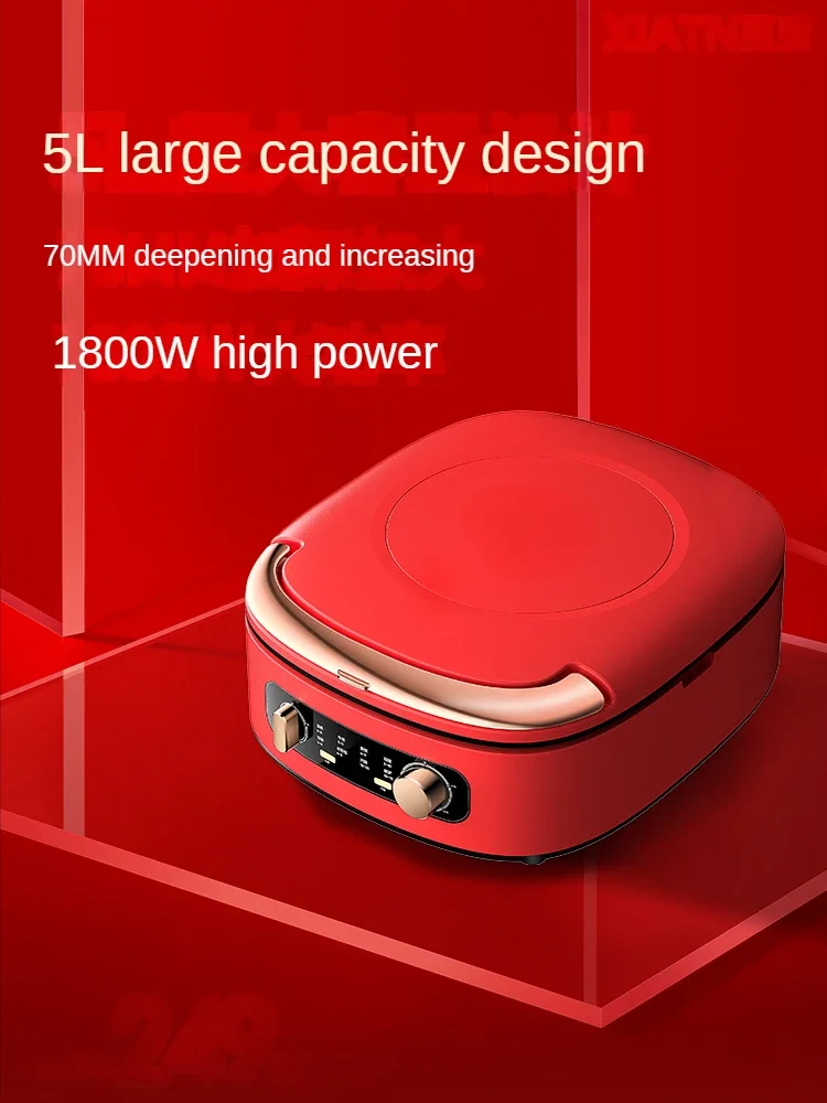 

Machine a Pancake Electric Baking Pan Double Side Heating Switch Deepening plus-Sized Removable and Washable New Pancake Pan