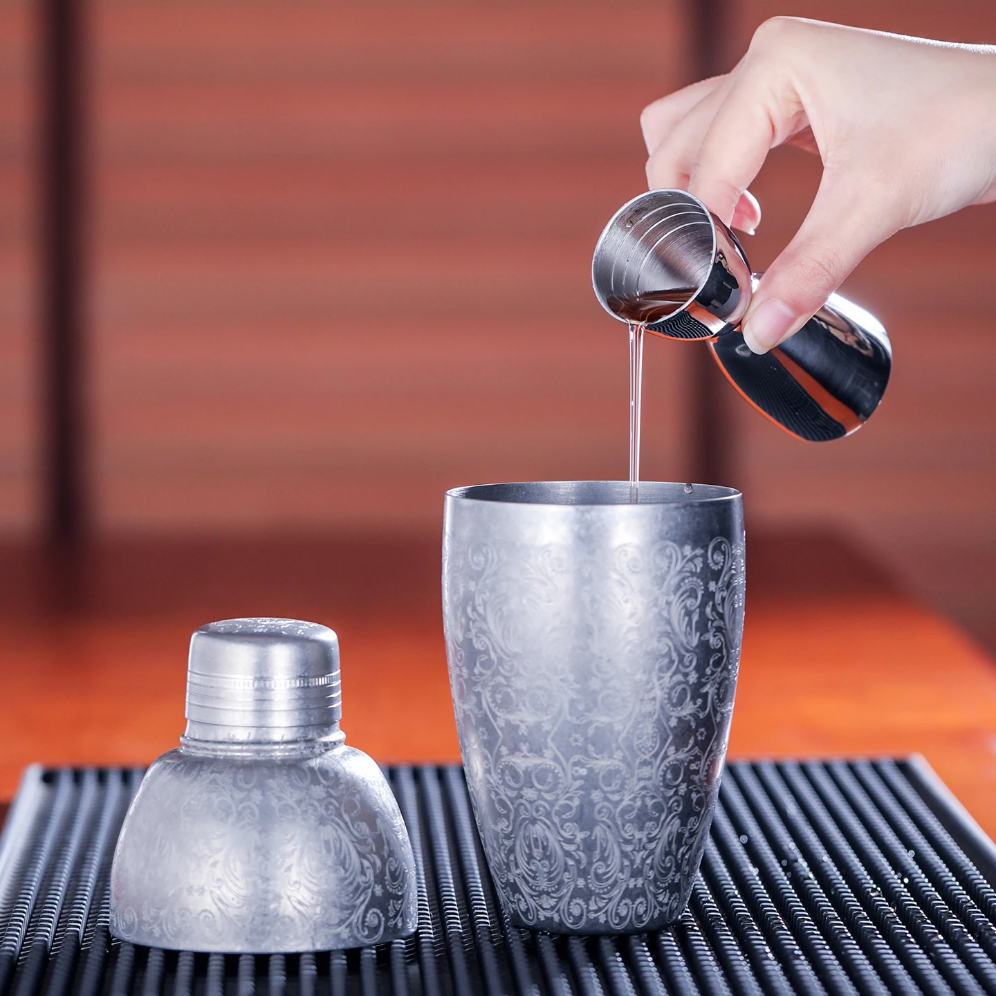 18/8 Stainless Steel Cocktail Jigger 30ml 45ml Bar Measuring Tool