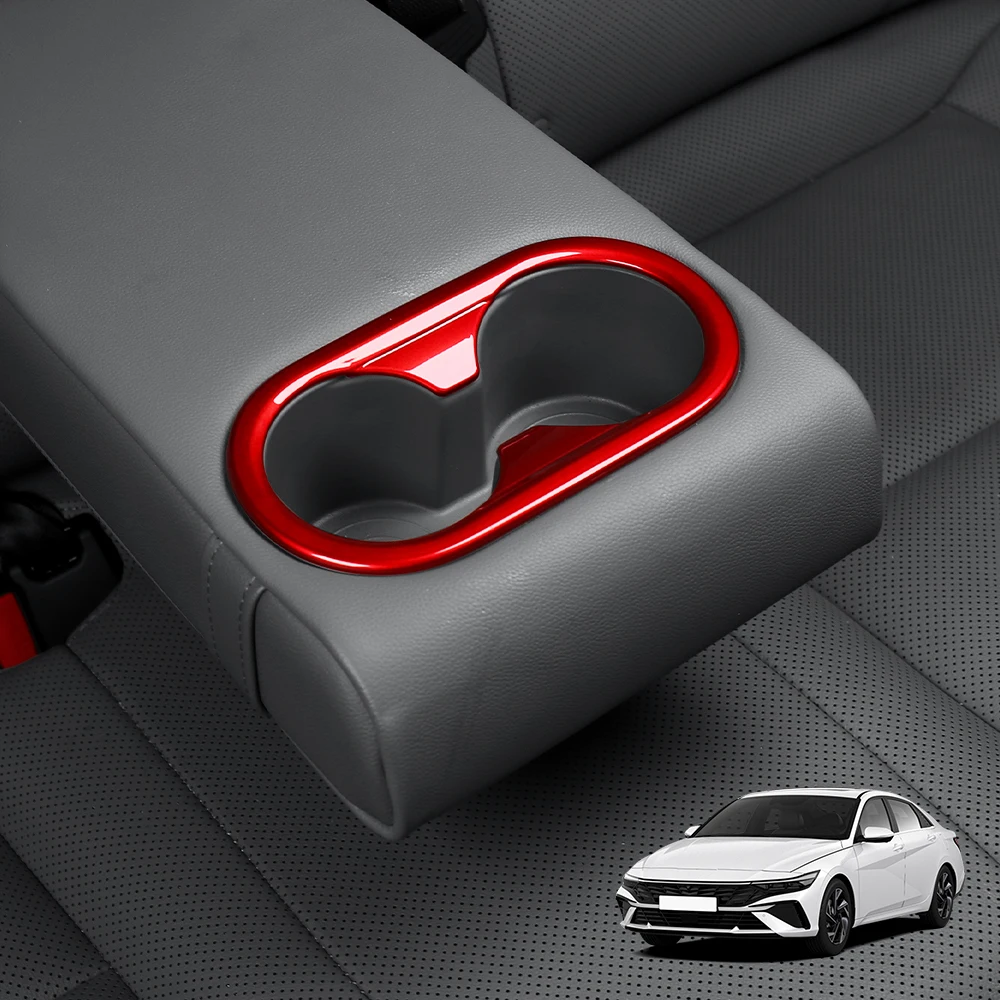 

Для Hyundai Elantra CN7 2021-2025 и KONA SX2 2024-2026 (левый/правый руль) — Декоративная накладка на рамку заднего подстаканника, аксессуар для интерьера автомобиля
