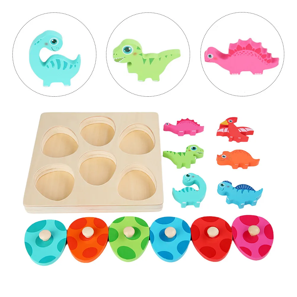 

Набор из 1 шт. креативных деревянных пазлов с мультяшными персонажами для детей: развивающая игрушка для тренировки мелкой моторики и развития когнитивных навыков, для совместных игр родителей и детей