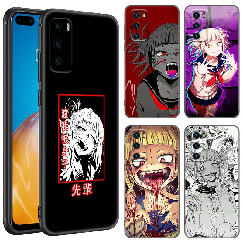 Anime Himiko Toga Waifu Black Phone Case For Huawei Nova 7i 8i Y70 P20 P30 P40 Honor 50 SE 90 Lite Y6 Y9 Prime Y5 Y7 Pro 2019