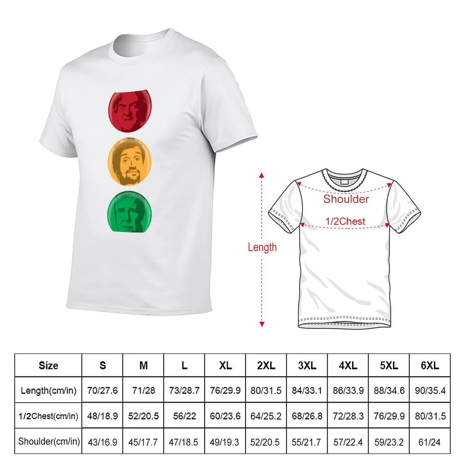 Trio Traffic Light T-Shirt funny t shirts dark humor printed t shirts for man T-Shirt