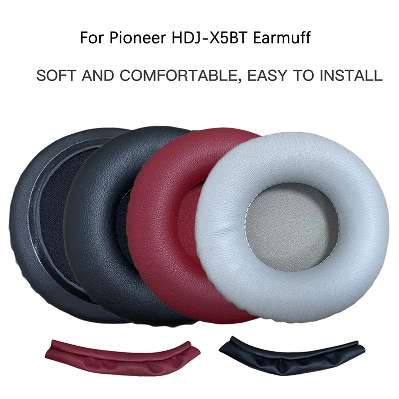 For Pioneer HDJ-X5BT Headworn Bluetooth Edition Wireless Headphones Sponge Cover Earmuff Beam Replaceable Dust And Sweatproof