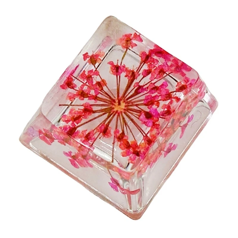 カラフルなフラワー樹脂キーキャップバックライト付きメカニカルキーボード用コンピュータキーボードのキーキャップを交換