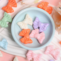 7pcs 22.5*28mm Acrylic Candy Color Bowknot Loose Beads For Phone Chain Making DIY Jewelry Accessories