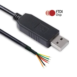 FTDI FT232RL USB to Uart TTL 3.3V 5V Level Converter Adapter Wire End Open Cable Compatible TTL-232R-3V3-WE TTL-232R-5V-WE
