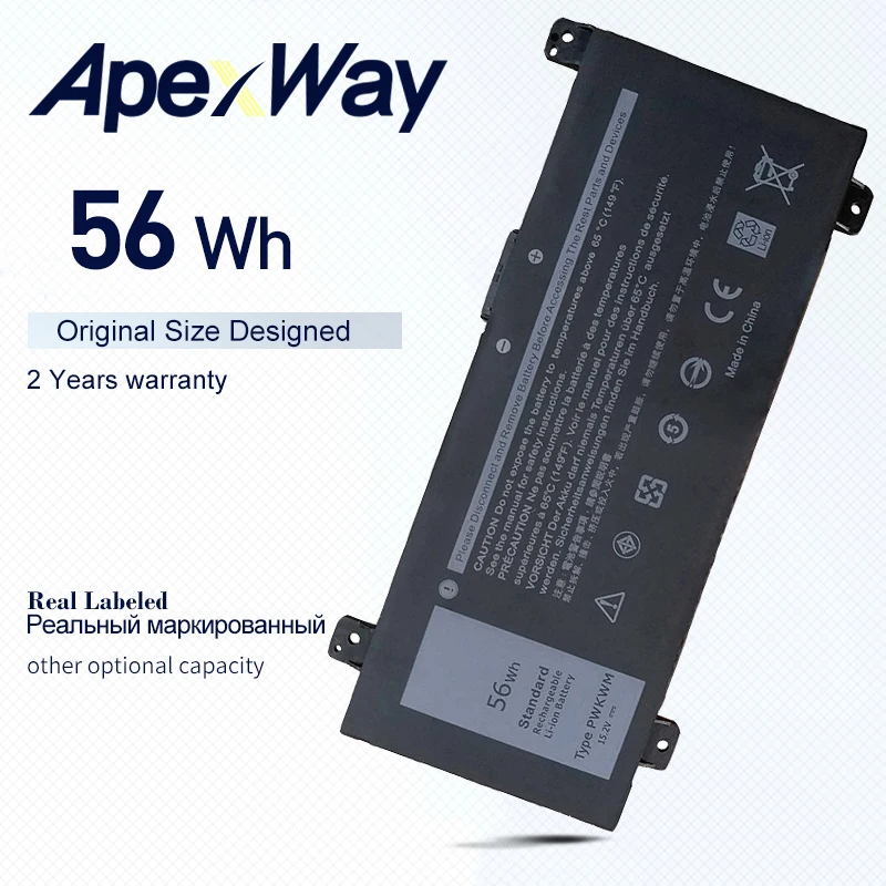 

APEXWAY New PWKWM 15.2V 56Wh battery for DELL 14-7466 7467 7000 P78G laptop PWKWM battery