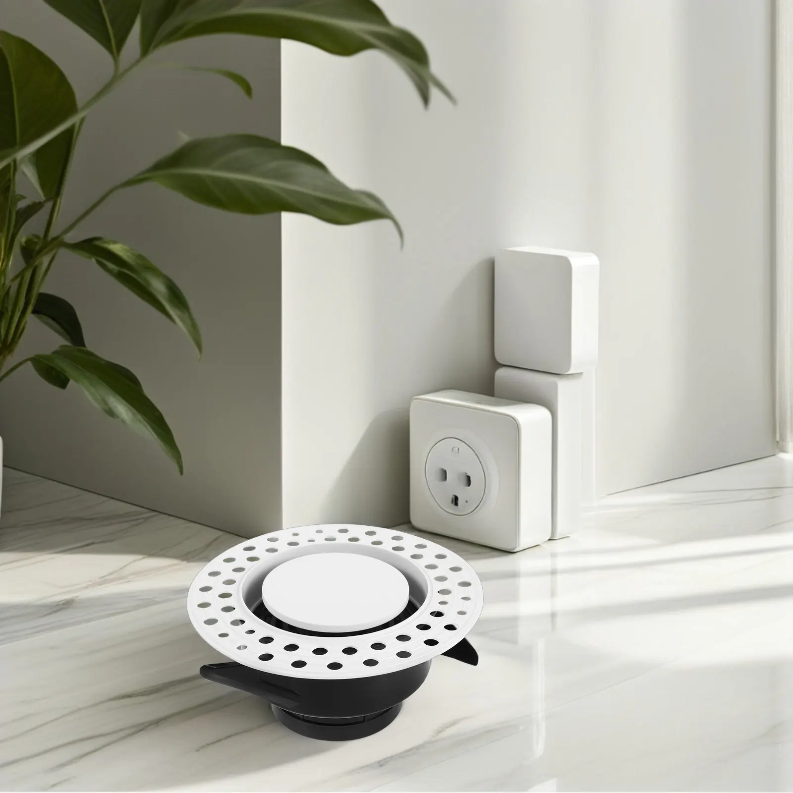 

Round Air Conditioner Outlet Vent Ceiling Air Diffuser with Adjustable Louvers for Central Ac Systems Whisper Quiet Flush Mount