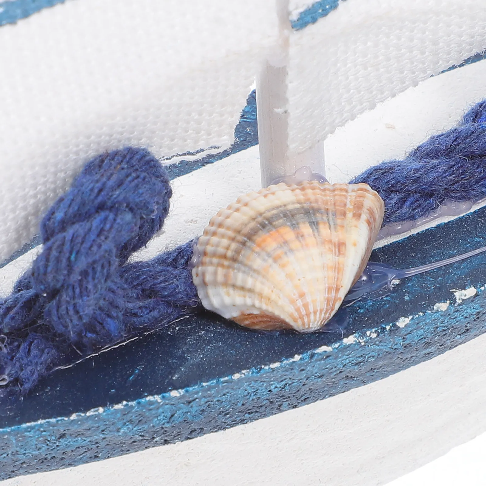 Wooden Mediterranean Sailboat Decoration Set – 2pcs Nautical Home Decor, Ocean Theme Photo Prop & Beach Party Ornament view 3