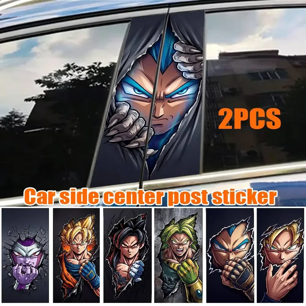 

DARONG BALL GOKU Vegeta Car Sticker Auto B-pillar Center Column Decor Cover Scratches Sunscreen Vinyl Decals Accessories