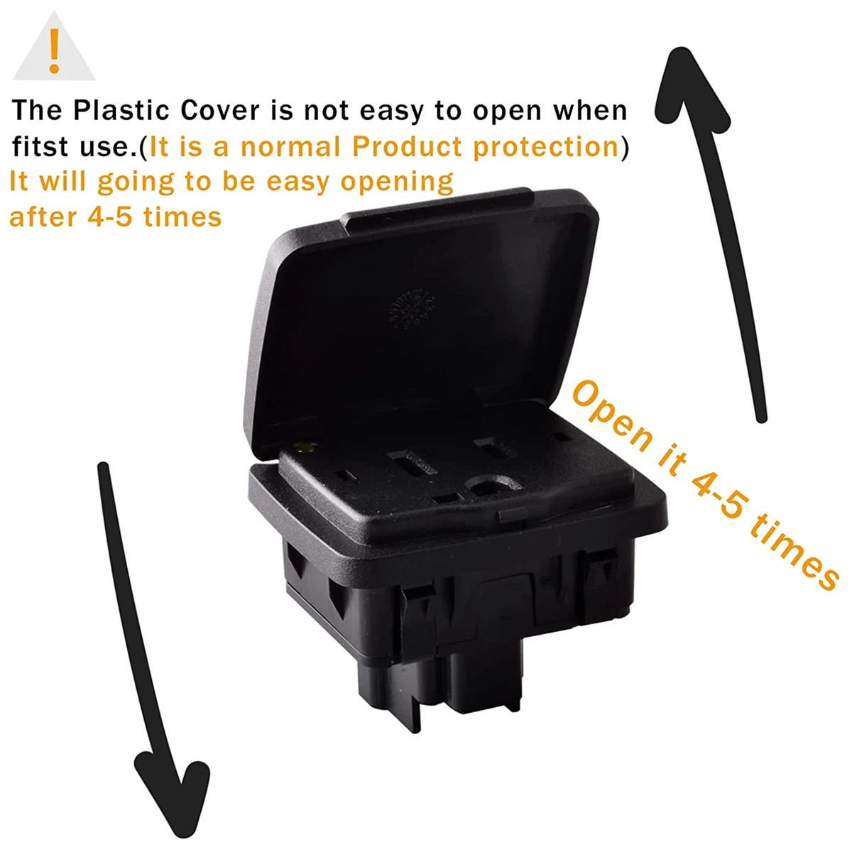 منفذ الصوت المقعد الخلفي 12 فولت مخرج طاقة لفورد F150 2015-2016 F250/F350 2017 مقبس الطاقة الخلفي FL3Z19N236A