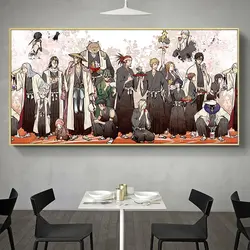 Ichigo Bleach Anime Canvas Wall Art Aesthetic Manga Poster for Kawaii Gamer Room Decor Perfect Home Decoration Mural