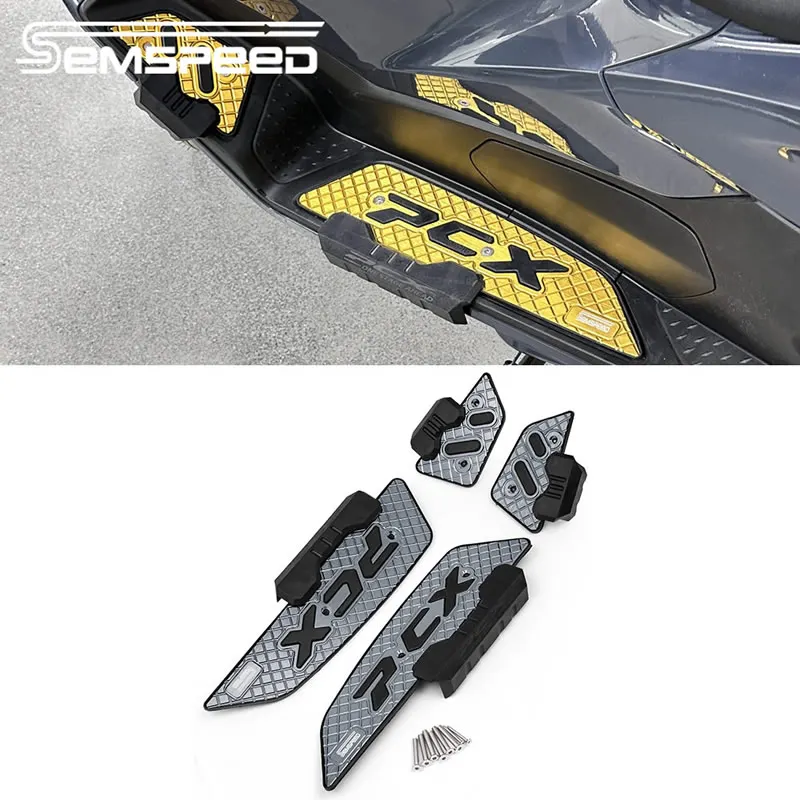 

Motorcycle Accessories Anti Wrestling Footrest Step Footboard Footpads Pedal Plate Foot Pegs For Honda PCX 160 PCX125 2025