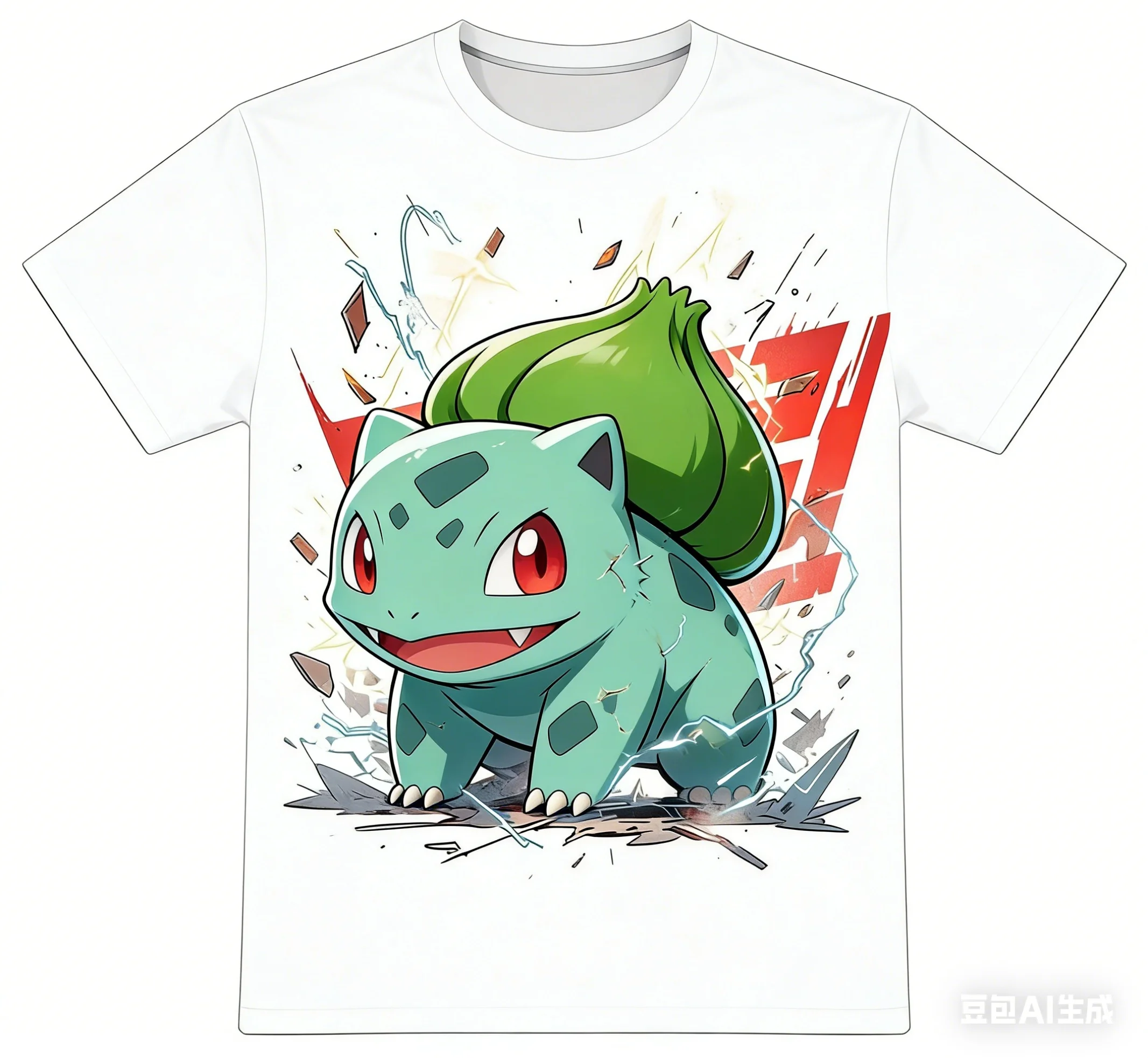 

Trendy Pokémon T-shirt with A Unique Design, Small-batch Print, Short Sleeves, Versatile and Casual
