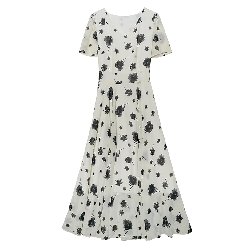 2025 Vintage Print Bodycon Night Midi Dress Luxury Party Elegant Prom Long Dress Women Casual Chiffon Floral Boho Beach Sundress