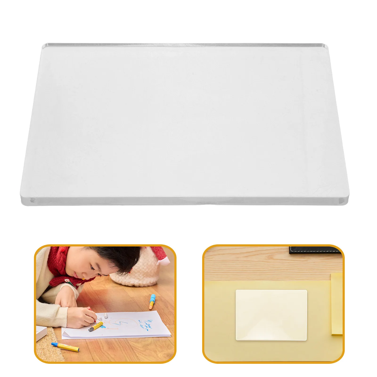 Gel Plate Clear Transparent Non-Stick for Mixed Media Art 20x25cm Flexible Gel Printing Plate for Printmaking Arts Crafts DIY