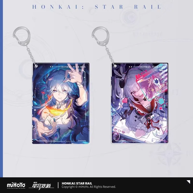 

Официальные акриловые брелоки miHoYo Honkai: Star Rail из серии Light Cone: аниме- и игровая атрибутика, украшения, подарки