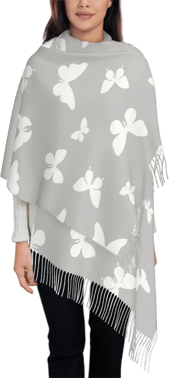 

Шарф большого размера для женщин, летающие магазины, дикие птицы, журавли, шарф, шарфы с кисточками, осенне-зимняя шаль, накидки