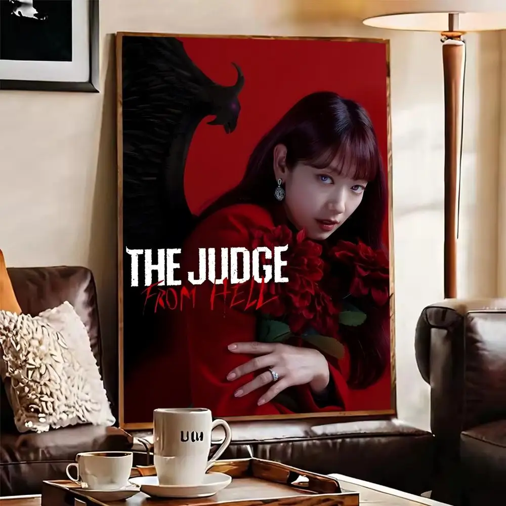 تلفزيون t-The j-Judge من الجحيم ملصق ورقي مطبوع لغرفة المعيشة وغرفة النوم ومدخل البار والمقهى لوحة فنية للديكور