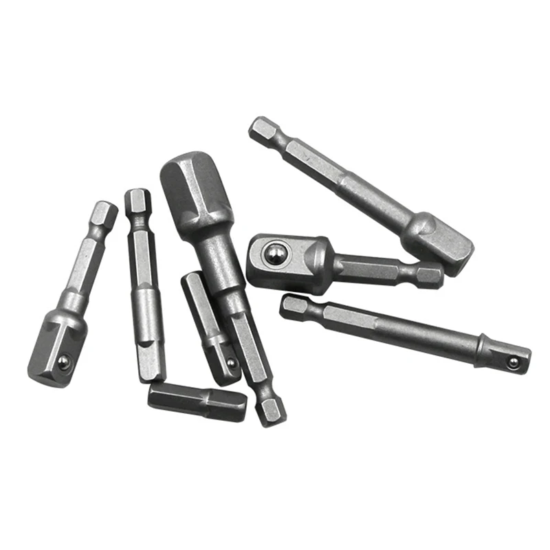 الكروم الفاناديوم الصلب محول مأخذ التوصيل عرافة عرقوب إلى 1/4 "3/8" 1/2 "تمديد مثقاب الخشب بار عرافة بت مجموعة حفار كهربائي محول مأخذ التوصيل