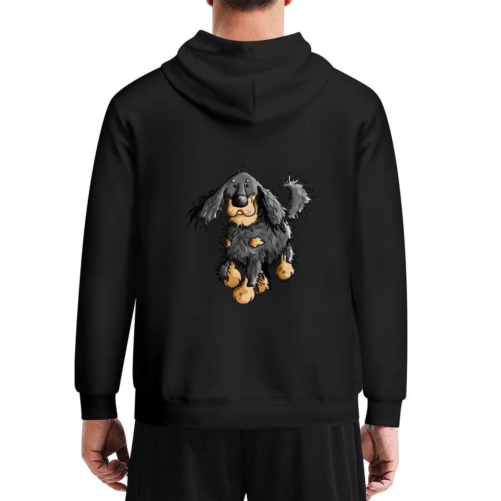 Running Gordon Setter - Dog - Dogs - Gift Funny Cute Hoodie anime clothing men's sweat-shirt graphic hoodies #1