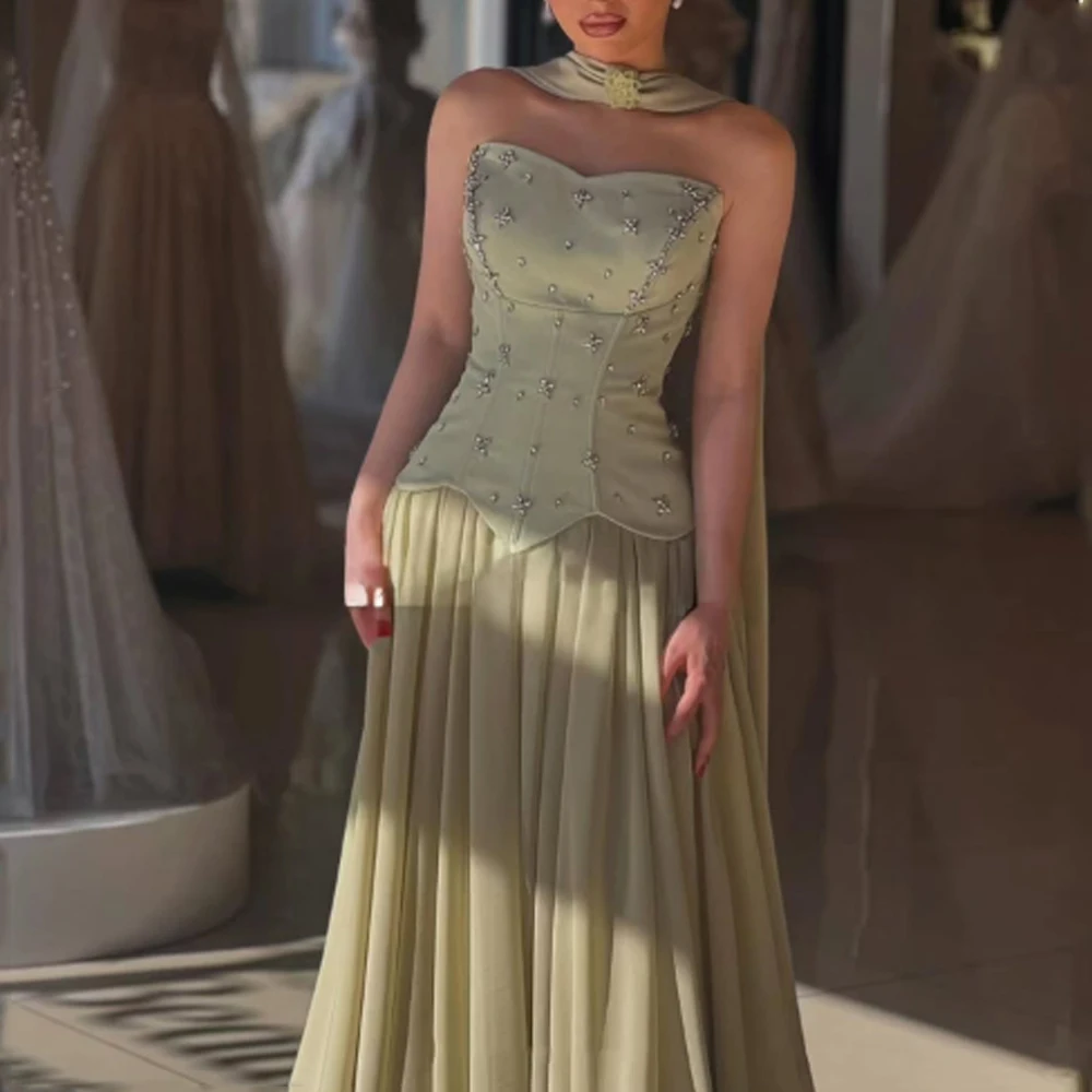 Customized Off-shoulder Prom Dress Luxury Party Dresses Made Long High Quality Evening Gown Line A Robe Soiree Ball Gowns Women