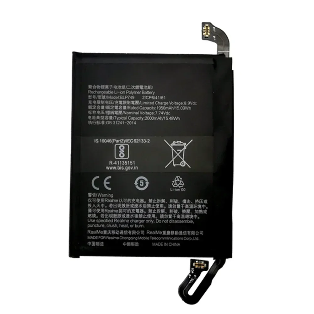 2025 Original BLP749 Battery Suitable For OPPO Realme X2 Pro RMX1931 4000mAh High-Quality Mobile phone battery In Stock+Tools