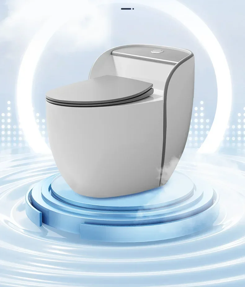Personalized and creative colored egg toilet siphon small apartment household flush toilet toilet G898