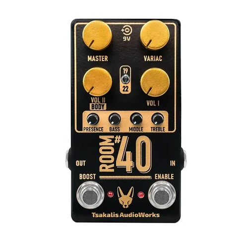 LY-ROCK Tsakalis Audioworks 룸 # 40 일렉트릭 기타 디스토션 과부하 단일 블록 이펙트 페달