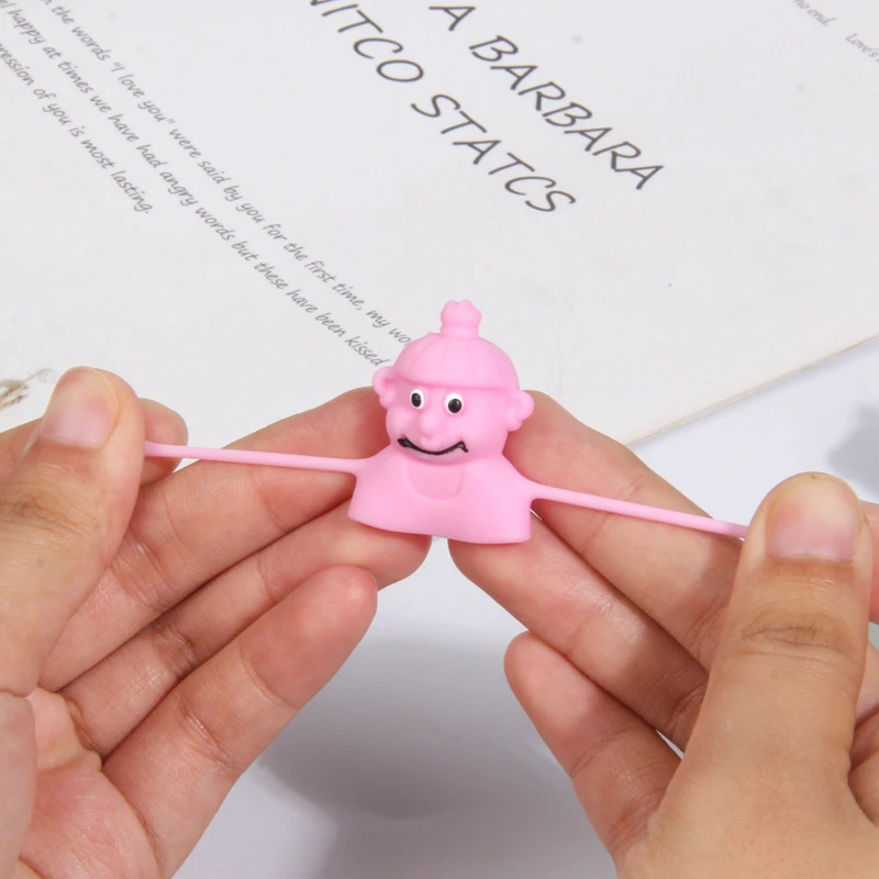 5Pcs/bag Creative Cute TPR Hand Puppet Elf Finger Cover Funny Storytelling Finger Puppet Finger Toys Children's Toy Holiday Gift