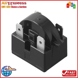 1pc Refrigerator PTC Starter Relay Replacement 1/3/4 Pins Compressor Overload Protector For Air Conditioner Compressors