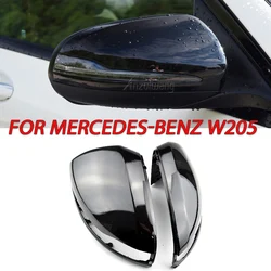 Carbon Fiber Look Door Mirror Cap Covers for Mercedes B C E S CLS GLA GLB GLC W205 W247 H247 X247 X253 C253 W222 C217 W213 C257