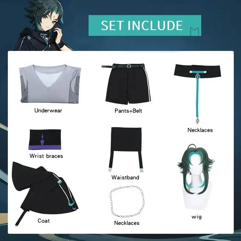 Genshin Impact Xiao Cosplay Costume Anime Chinese Style Halloween Costumes For Women Game Uniform