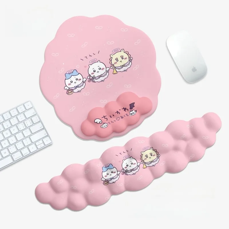 Cartoon Kawaii Wristguard Mouse Pad Keyboard Hand Rest Wrist Rest Three-dimensional Gentle Support Soft Good Resilience Chiikawa