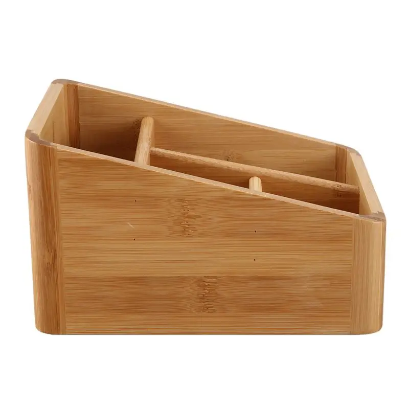SOFT-3X Remote Control Holder Key Collection Cosmetics Receipt Inclusion Organizer Storage Box Wooden Box Organizer Box