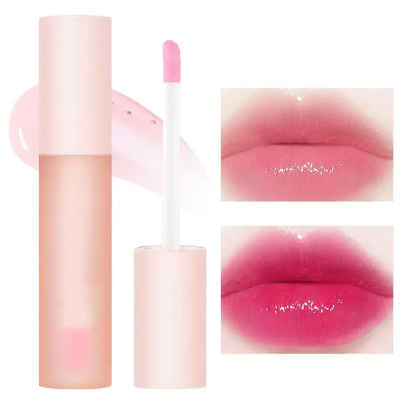 Aceite labial hidratante que cambia de Color, cristal de gelatina, brillo de labios, Cosméticos de maquillaje, 1 unidad