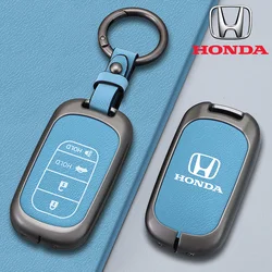 Zinc Alloy Car 4 Buttons Smart Key Case Cover Protector Shell For Honda Series Civic 11th ZRV ENS1 XRV Auto Keychain Accessories