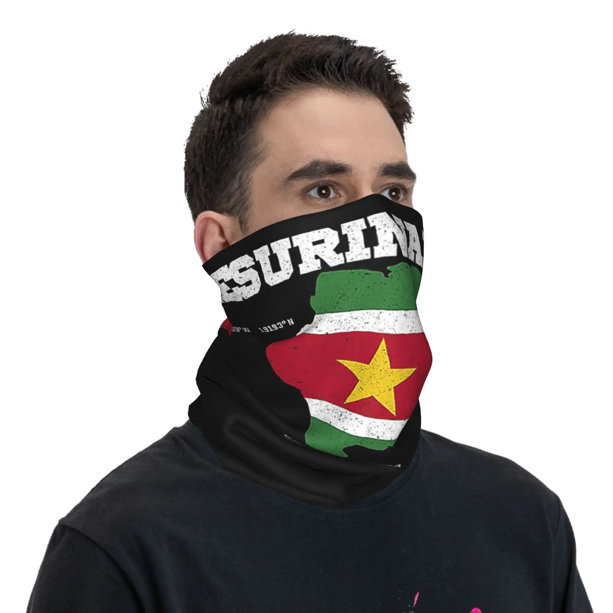 Bandana con bandera y mapa de sobinamés, cubierta para el cuello, bufanda estampada para la cara, pasamontañas multiusos para montar para hombres, mujeres y adultos a prueba de viento