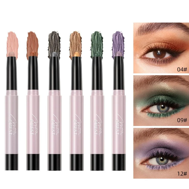 Lazy Eye Shadow Stick No Smudge Easy To Color Pearl Glitter Brightening Highlight EyeShadow Stick