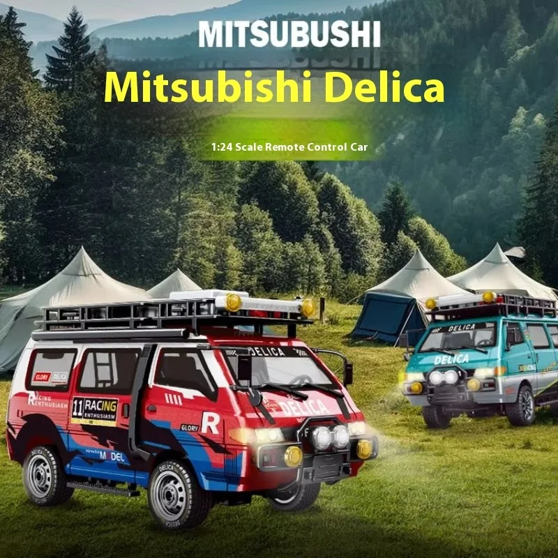

2025 Brand New Jxc Remote Control Car 4-Wheel Drive 1:24 Simulation Mitsubishi Delika Car Model Professional Modification Model