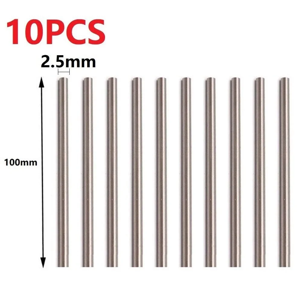 HSS Round Bar 10pcs 58 Degree Hardness High Hardness High Speed Steel Lathe Tool Straight Shank Carving Knives