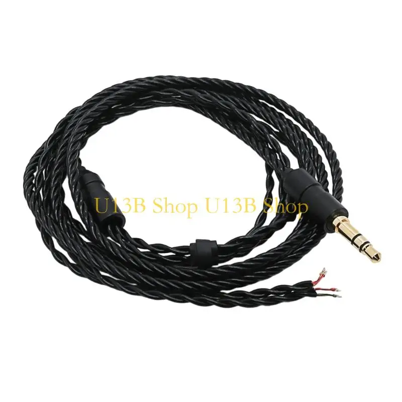 U13B Flexible 3.5mm Semi Finished Headphone Wire DIY Customizable for Audiophiles and Enthusiasts